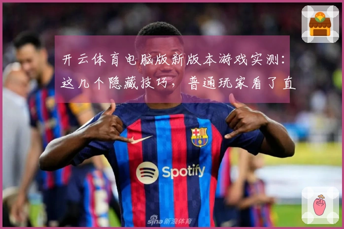 开云体育电脑版新版本游戏实测：这几个隐藏技巧，普通玩家看了直呼过瘾！